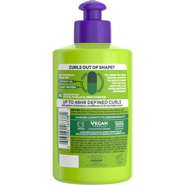 Garnier Fructis Air Dry Curl Defining Butter Cream Leave-In Treatment, 10.2 OZ