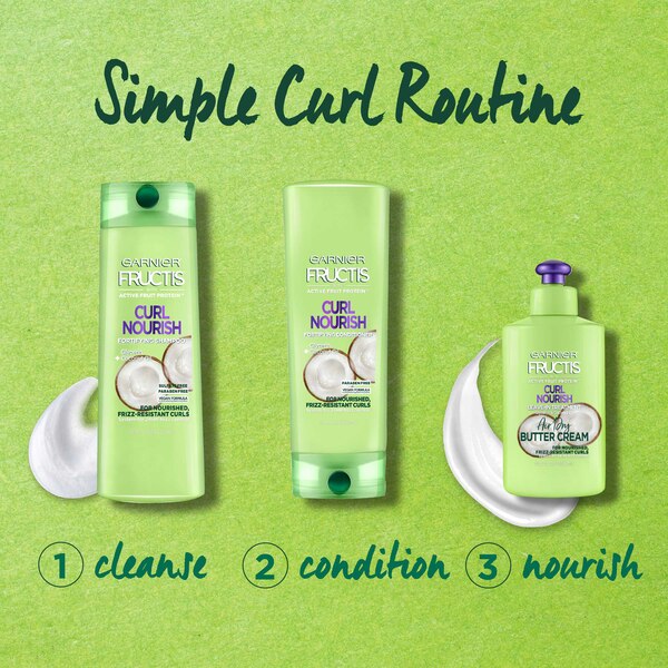 Garnier Fructis Air Dry Curl Defining Butter Cream Leave-In Treatment, 10.2 OZ