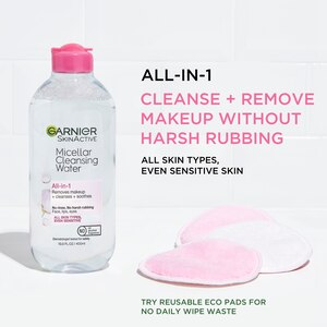 Garnier SkinActive Micellar Cleansing Water, For All Skin Types, 3.4 OZ