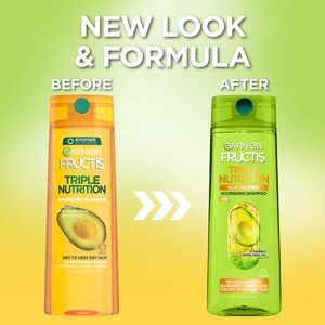 Garnier Fructis Triple Nutrition Shampoo, 12.5 OZ