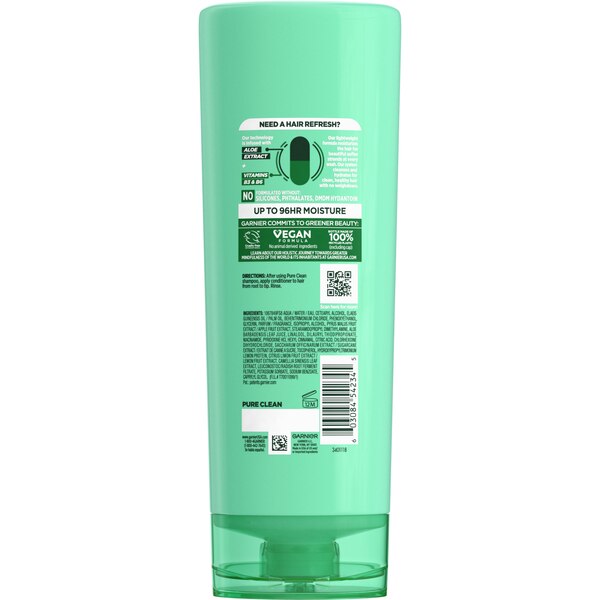 Garnier Fructis Pure Clean Conditioner, 12 OZ