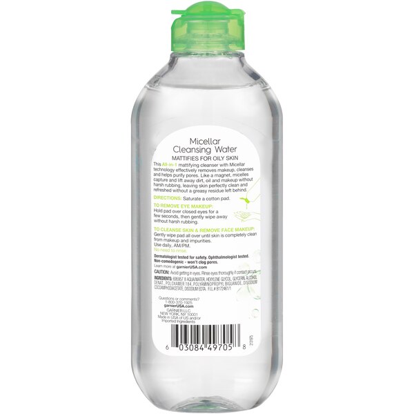 Garnier SkinActive Micellar Cleansing Water for Oily Skin, 13.5 OZ