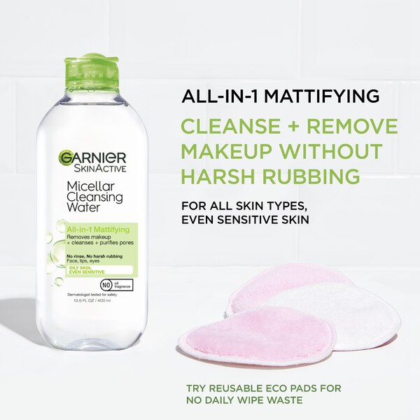 Garnier SkinActive Micellar Cleansing Water for Oily Skin, 13.5 OZ