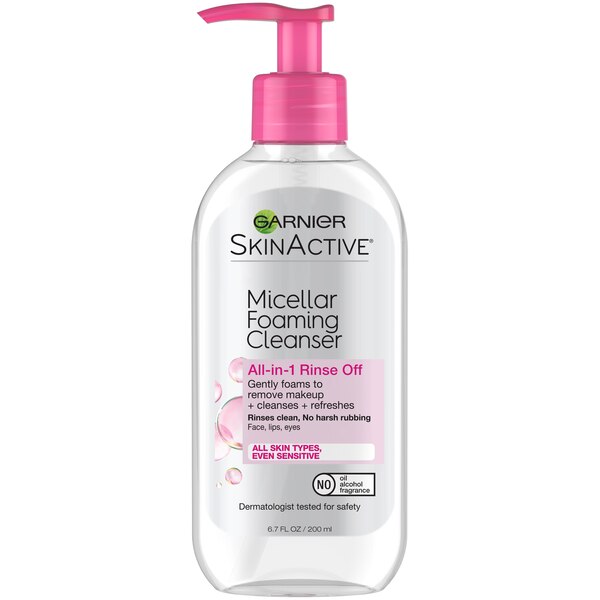 Garnier SkinActive Micellar - Limpiador facial espumoso, 6.7 oz