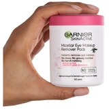 Garnier SkinActive Micellar Eye Makeup Remover Cotton Pads, thumbnail image