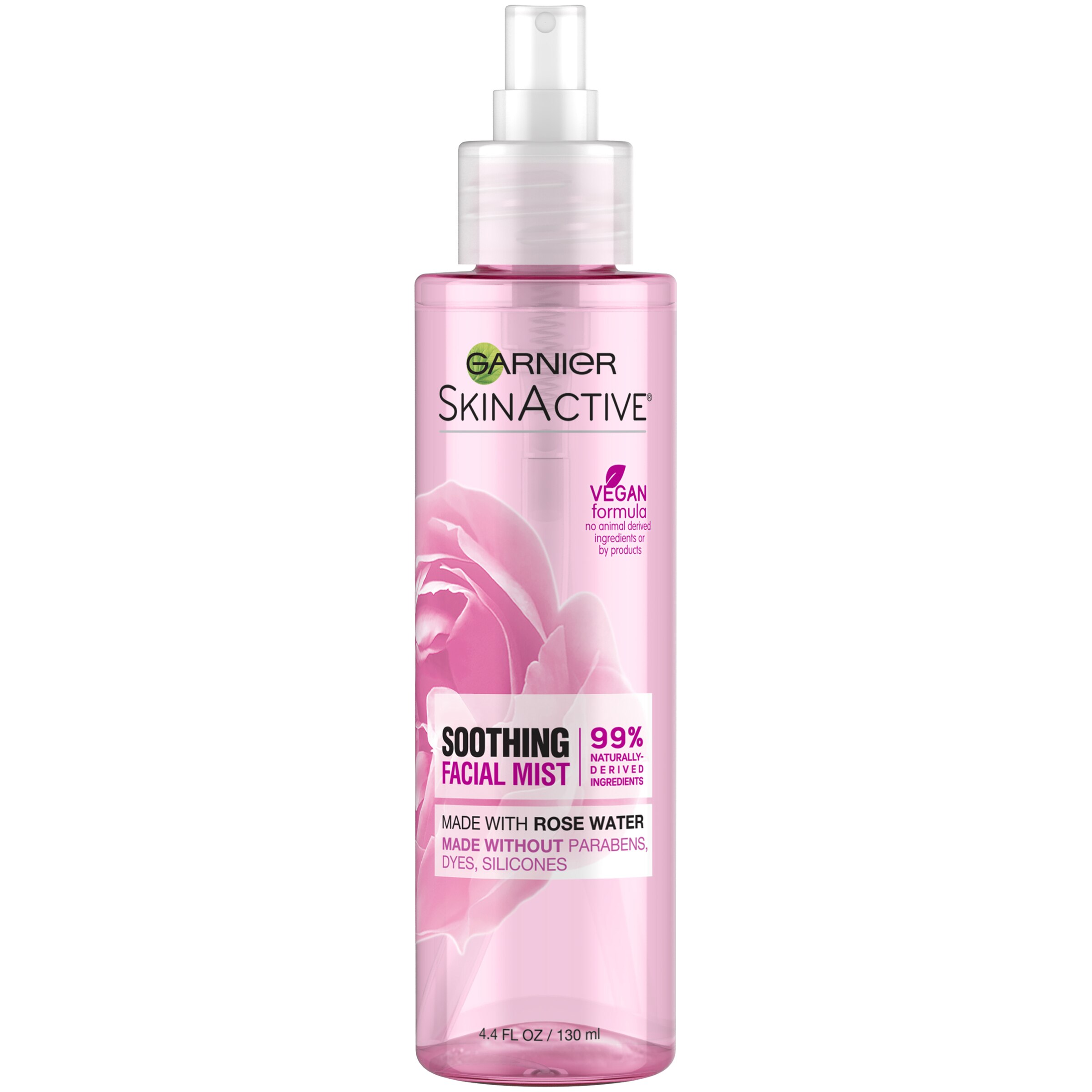 Garnier SkinActive - Spray facial relajante con agua de rosas, 4.4 oz