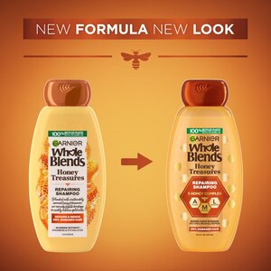 Garnier Whole Blends Honey Treasures Repairing Shampoo, 12.5 Ounces, 28 Ounces