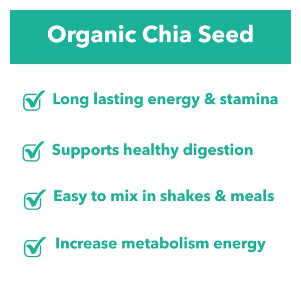 Sanar Naturals Organic Chia Seed, 10 OZ