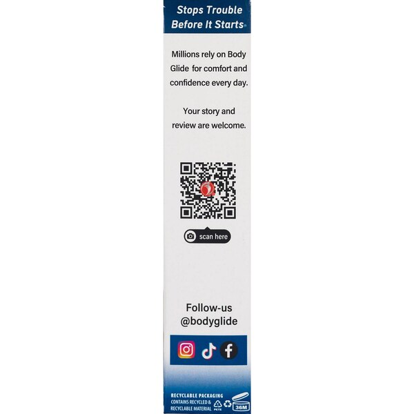 Body Glide Body The Original Anti Chafe Stick, 1.28 OZ