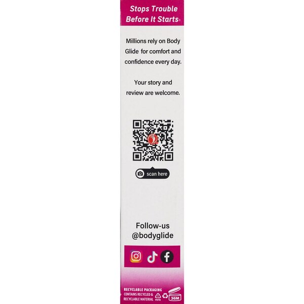 Body Glide The Original Anti Chafe Balm Sensitive Skin, 1.28 OZ