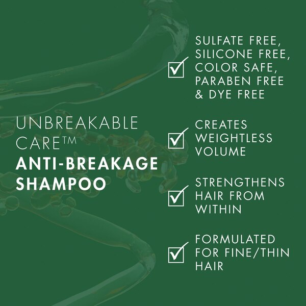 Nexxus Unbreakable Care Anti-Breakage Shampoo, 13.5 oz