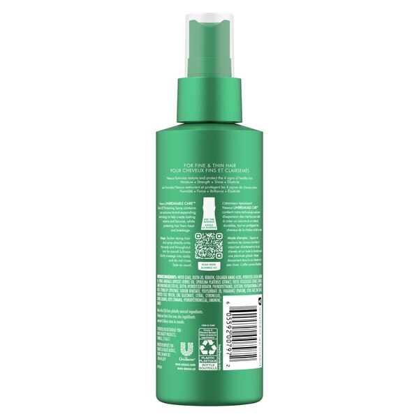 Nexxus Unbreakable Care Root Lift Hair Thickening Spray, 6 OZ