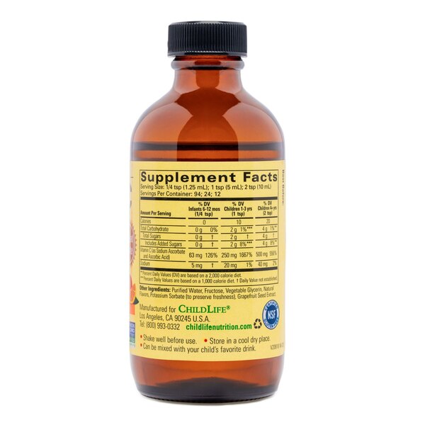 Child Life Vitamin C, Liquid, 4 OZ