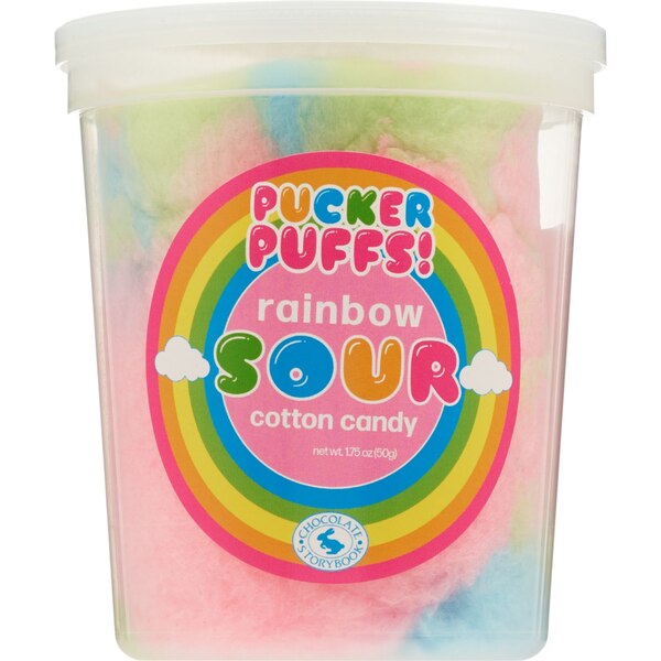 Pucker Puffs Sour Cotton Candy Tub, 1.75 oz