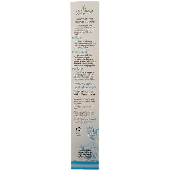 Wally's Natural Beeswax Ear Candles, 2 CT