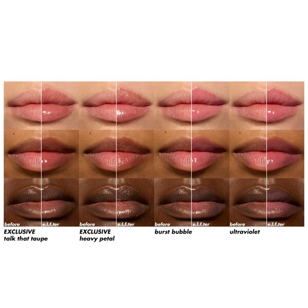 e.l.f. Glow Reviver Plumping Lip Oil Kit, 4 CT