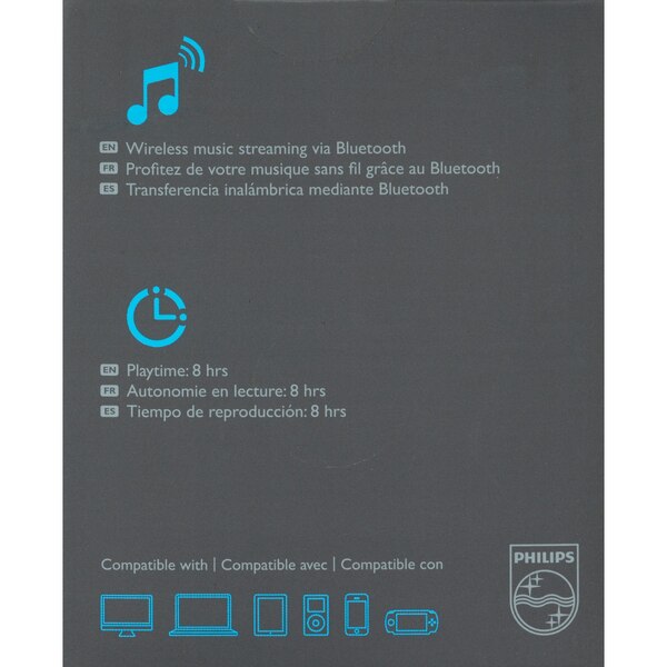 Philips Portable Bluetooth Speaker, Black