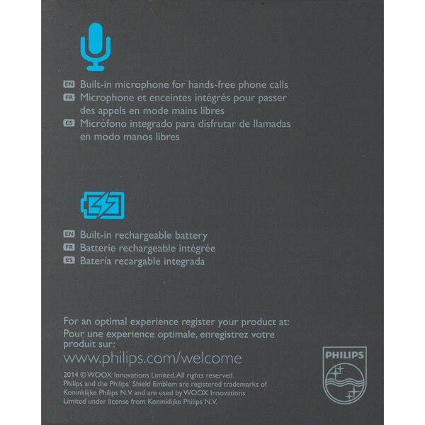 Philips Portable Bluetooth Speaker, Black