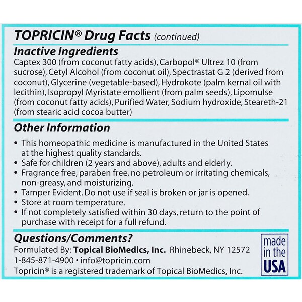Topricin Foot Pain Relief Cream