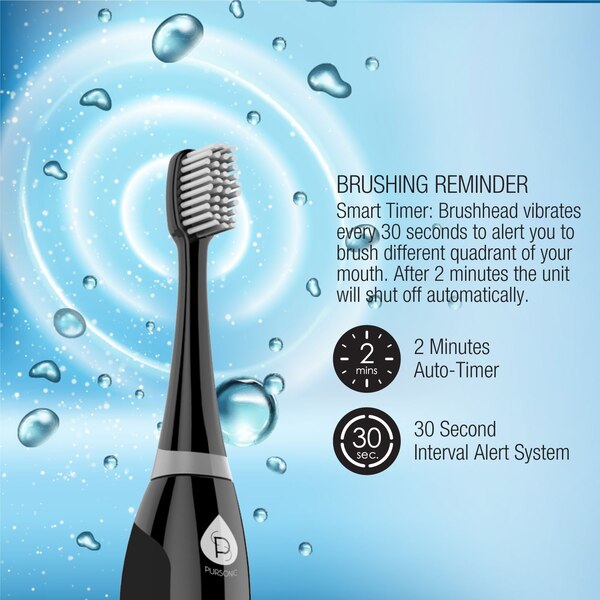 Pursonic Sonic Toothbrush with UV Sanitzer and Brush Head Attachments