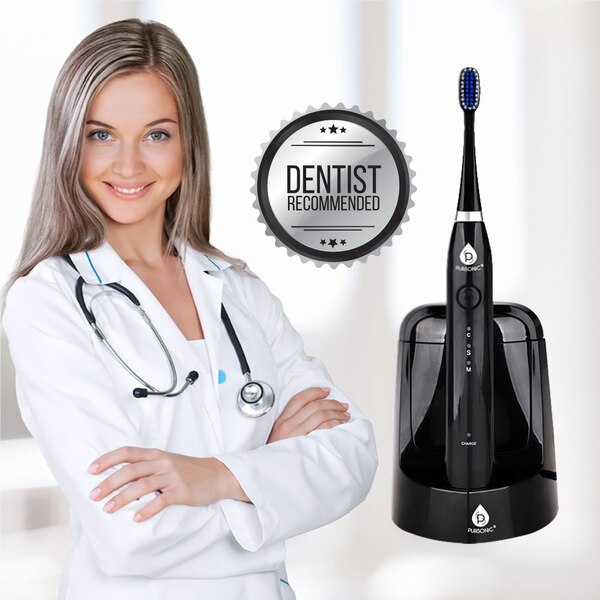 Pursonic Sonic Toothbrush with UV Sanitzer and Brush Head Attachments