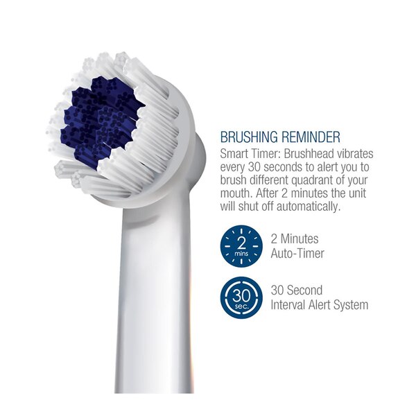 Pursonic Rotary Toothbrush with UV Sanitizer and 12 Brush Head Attachments