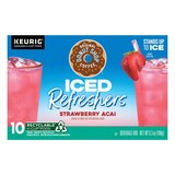 Donut Shop, Iced Refreshers Strawberry Açaí, 10 ct, 6.3 oz, thumbnail image