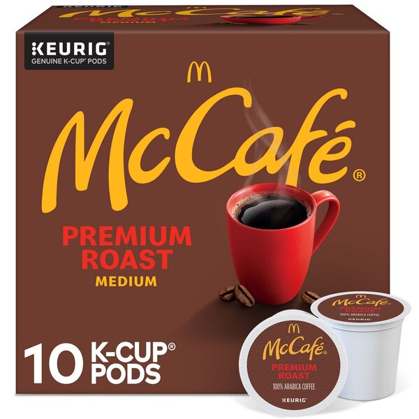 McCafe, Premium Roast 100% Arabica Medium Roast Coffee K-Cup Pods, 10 ct, 