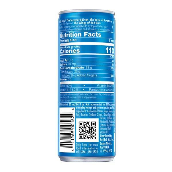 Red Bull Energy Drink Summer Edition Juneberry, 8.4 OZ