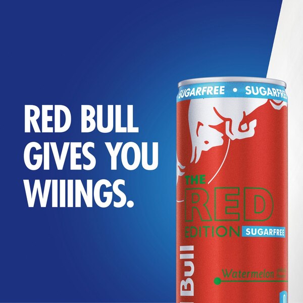 Red Bull, Red Edition Sugar Free Energy Drink, Watermelon, 8.4 fl oz Can