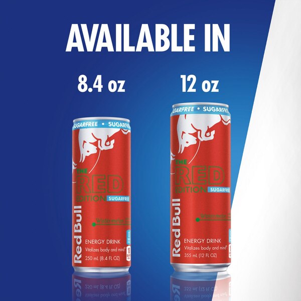 Red Bull, Red Edition Sugar Free Energy Drink, Watermelon, 8.4 fl oz Can
