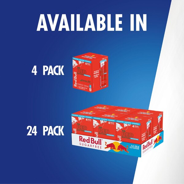 Red Bull, Red Edition Sugar Free Energy Drink, Watermelon, 8.4 fl oz Can