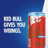Red Bull, Red Edition Sugar Free Energy Drink, Watermelon, 12 fl oz, thumbnail image 4 of 10