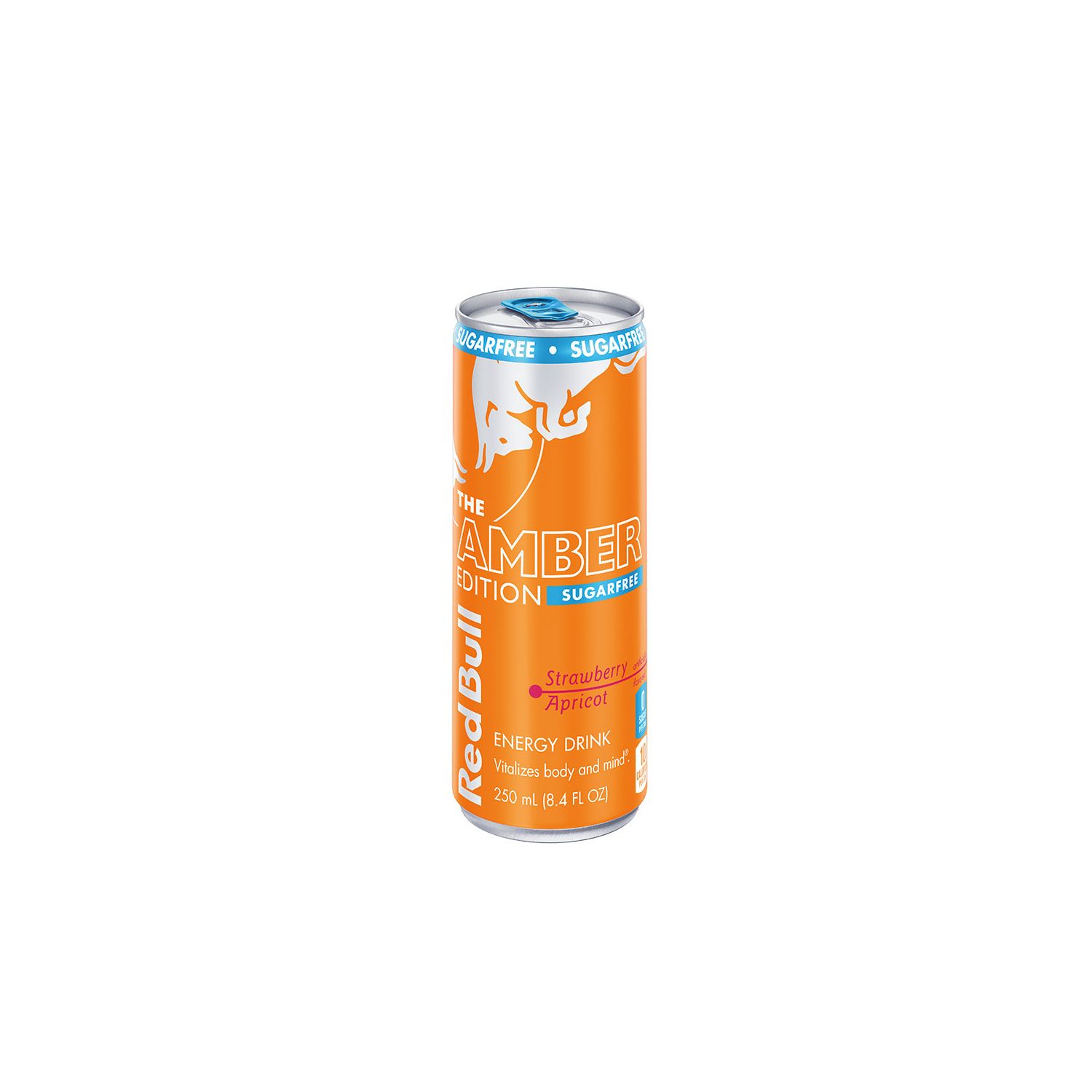 Red Bull, Amber Edition Sugar Free Energy Drink, Strawberry Apricot, 8.4 Oz