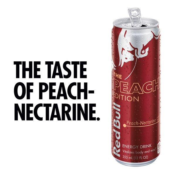 Red Bull Energy Drink, Peach-Nectarine, 12 OZ