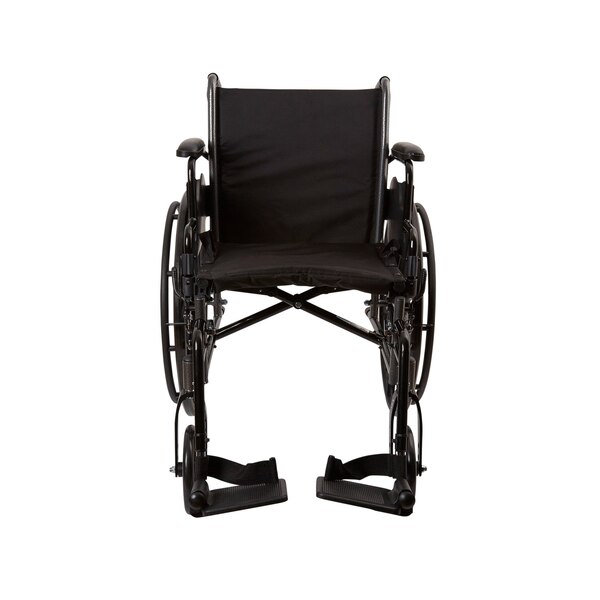 McKesson Lightweight Wheelchair, 18 Inch Seat Width, 300 lbs. Weight Capacity