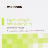 McKesson Lightweight Wheelchair, 18 Inch Seat Width, 300 lbs. Weight Capacity, thumbnail image