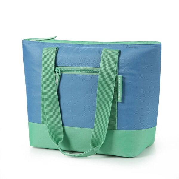 Arctic Zone 12-Can Insulated Tote, Blue & Green