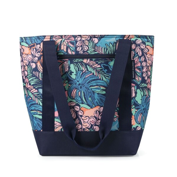 Arctic Zone 30-Can Insulated Tote, Midnight Floral Sketch