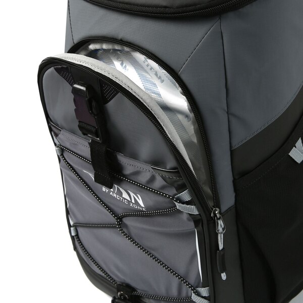 Arctic Zone Titan 24-Can Backpack Cooler, Black & Gray