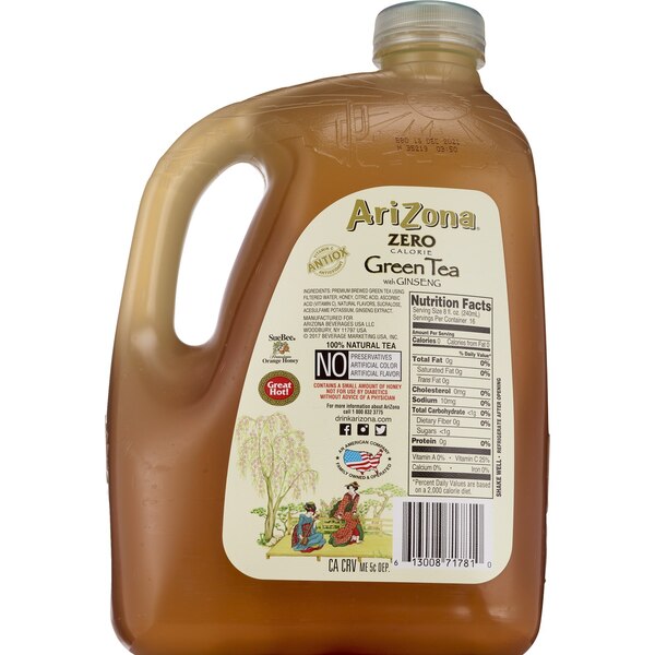 Arizona Diet Green Tea with Ginseng, 128 oz