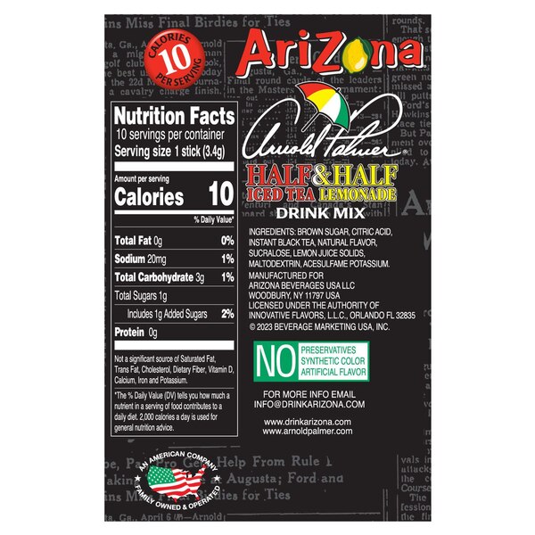 Arizona, Arnold Palmer Stix, 0.7 oz