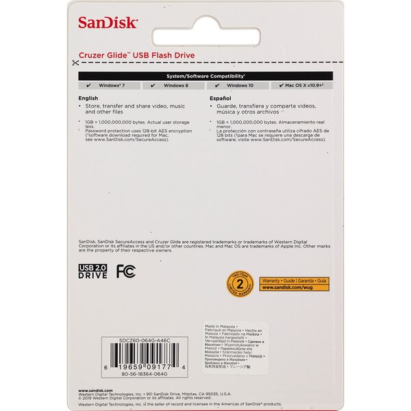 SanDisk Cruzer Glide USB Flash Drive