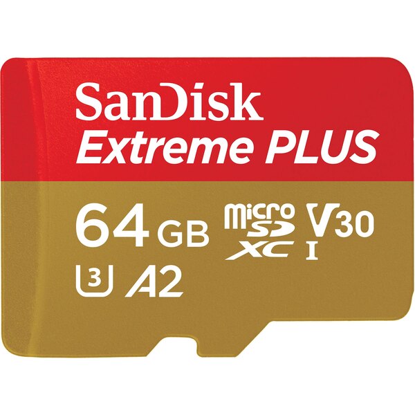SanDisk Extreme PLUS microSD UHS-I Card with Adapter