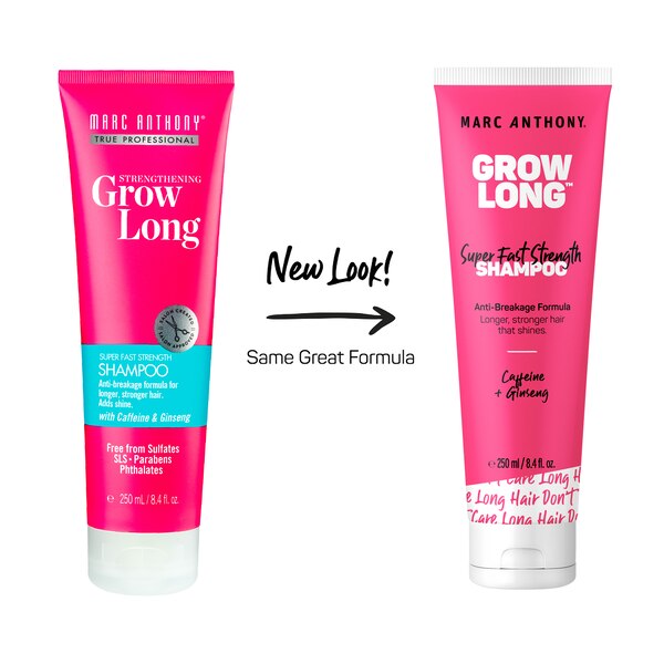 Marc Anthony Grow Long Caffeine Shampoo, 8.4 OZ