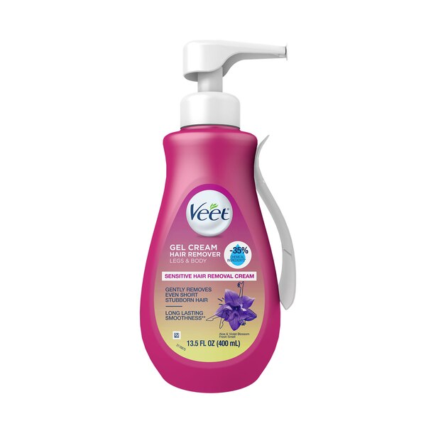 Veet Sensitive Hair Removal Cream, Aloe & Violet Blossom, 13.5 OZ