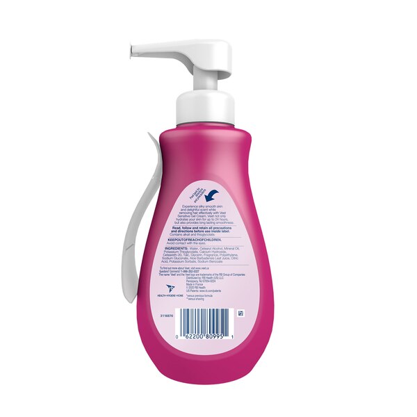 Veet Sensitive Hair Removal Cream, Aloe & Violet Blossom, 13.5 OZ