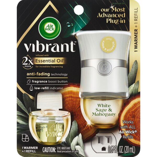 Air Wick® Scented Oil Starter Kit, Sage & Mahogany, 2 ct