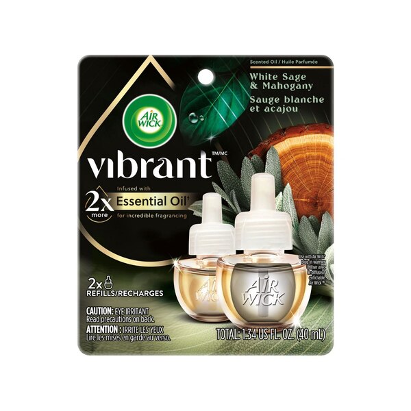 Air Wick® Vibrant Scented Oil Refill, White Sage & Mahogany, 2 ct
