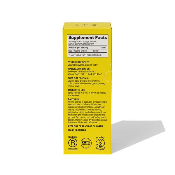 Beekeeper's Naturals Propolis Immune Support Spray, 1 OZ